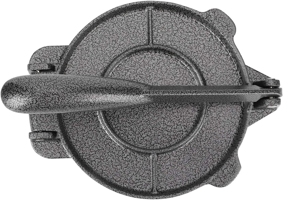Tortilla Pers Machine - Deegpers - Wraps Maken - Gietijzer - 6.5 Inch - Zwart