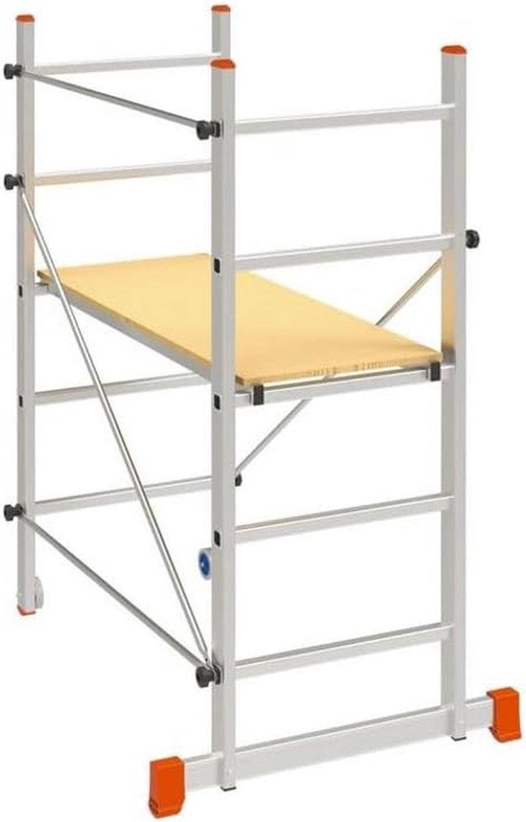Aluminium Steiger - Werkplatform - Klus Klussen - Antislip Vloer - 285 m Werkhoogte - Multi