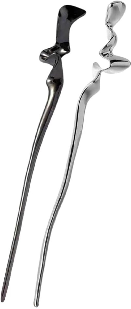 2 stuks haarstokjes metalen haarspelden glanzende lange haarspelden chignon pinnen voor dames broodjes decoratief haar vast kapsel
