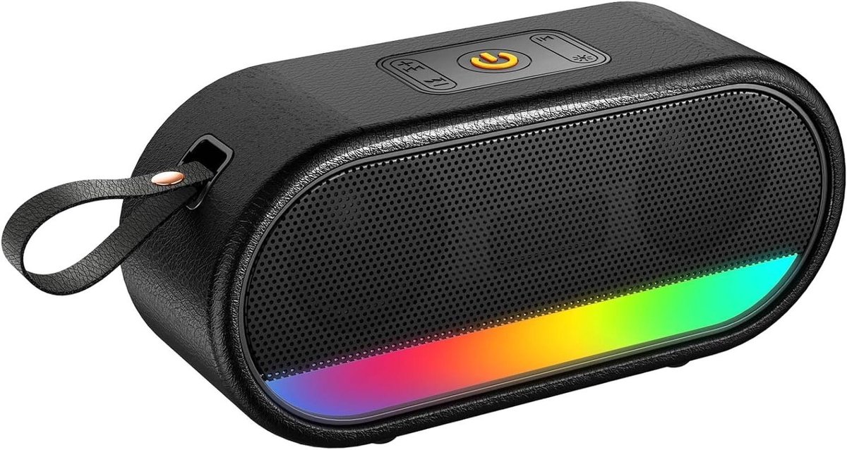 Draagbare Bluetooth Luidspreker - Muziekdoos - Buitenfeest Muziek - IPX6 Waterdicht - 10 Uur Batterij - Zwart