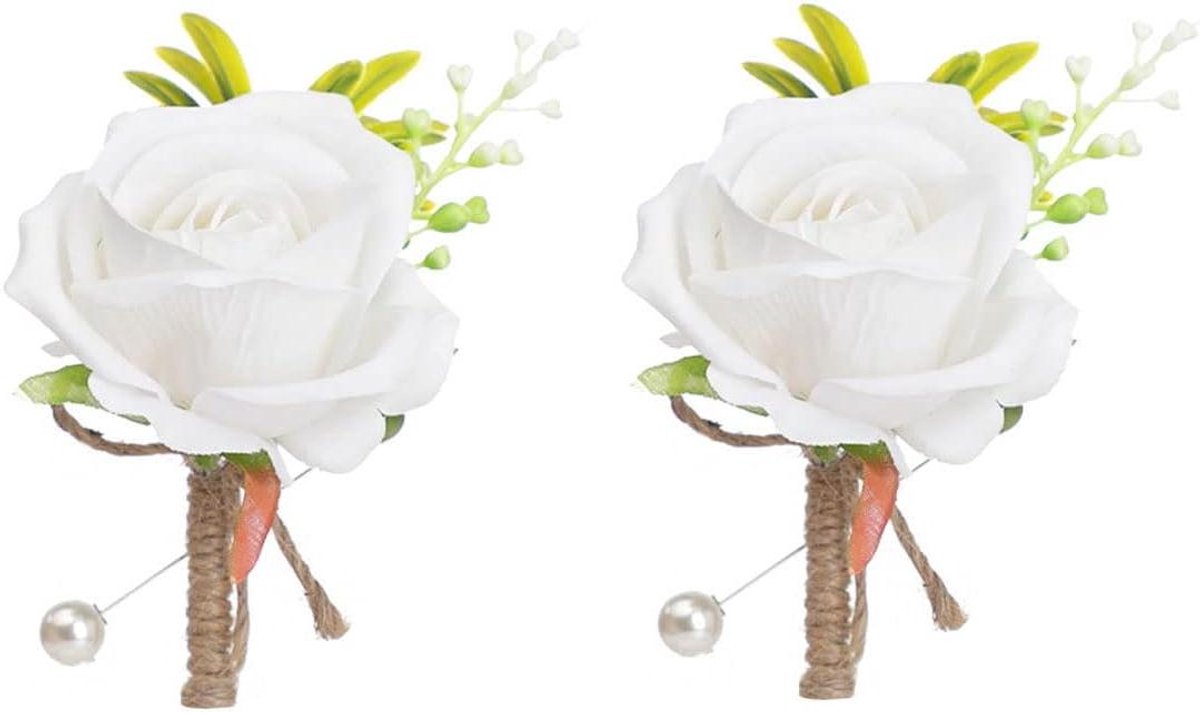 Korset en bloemen - Bruiloft decoratie - Feestelijke aankleding - Zorgvuldig afgewerkt - 2 stuks - Roze