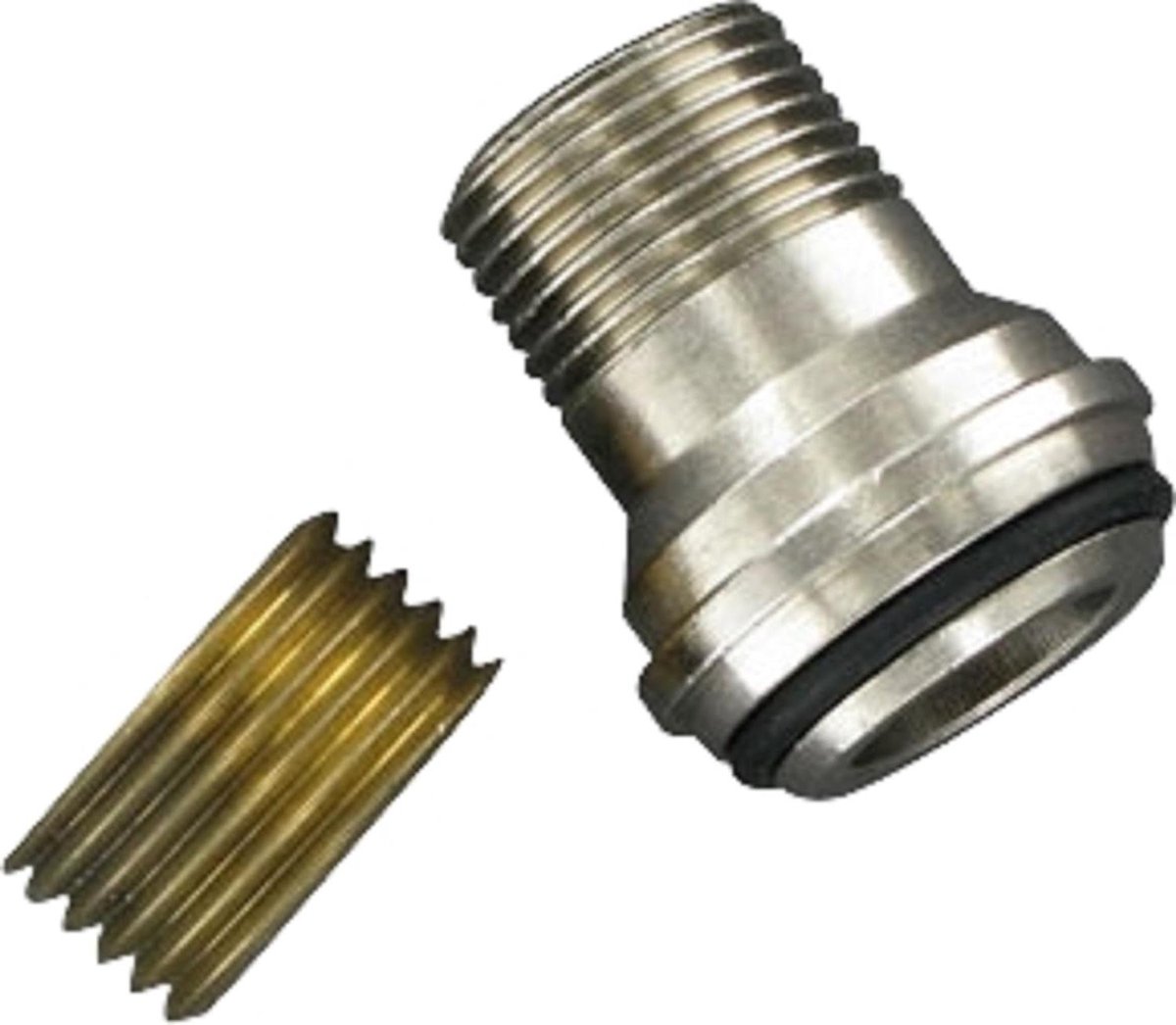 Adapter Set - Verbindingsstuk - Centrale Verwarming - 1/2 naar 3/8 inch - 15x21 tot 12x17 - Grijs