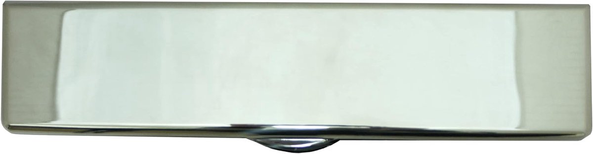 Brievenbus Klep - Briefplaat Deur - Post Ontvangen - Frameloos Design - 30 cm - Zilver