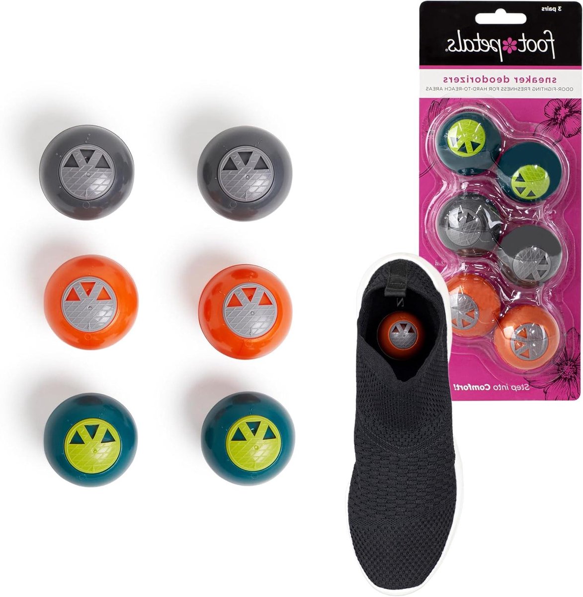 Schoen deodorant - Geur bollen - Frisse schoenen - Absorbeert geuren - 3 stuks - Neutrale kleur