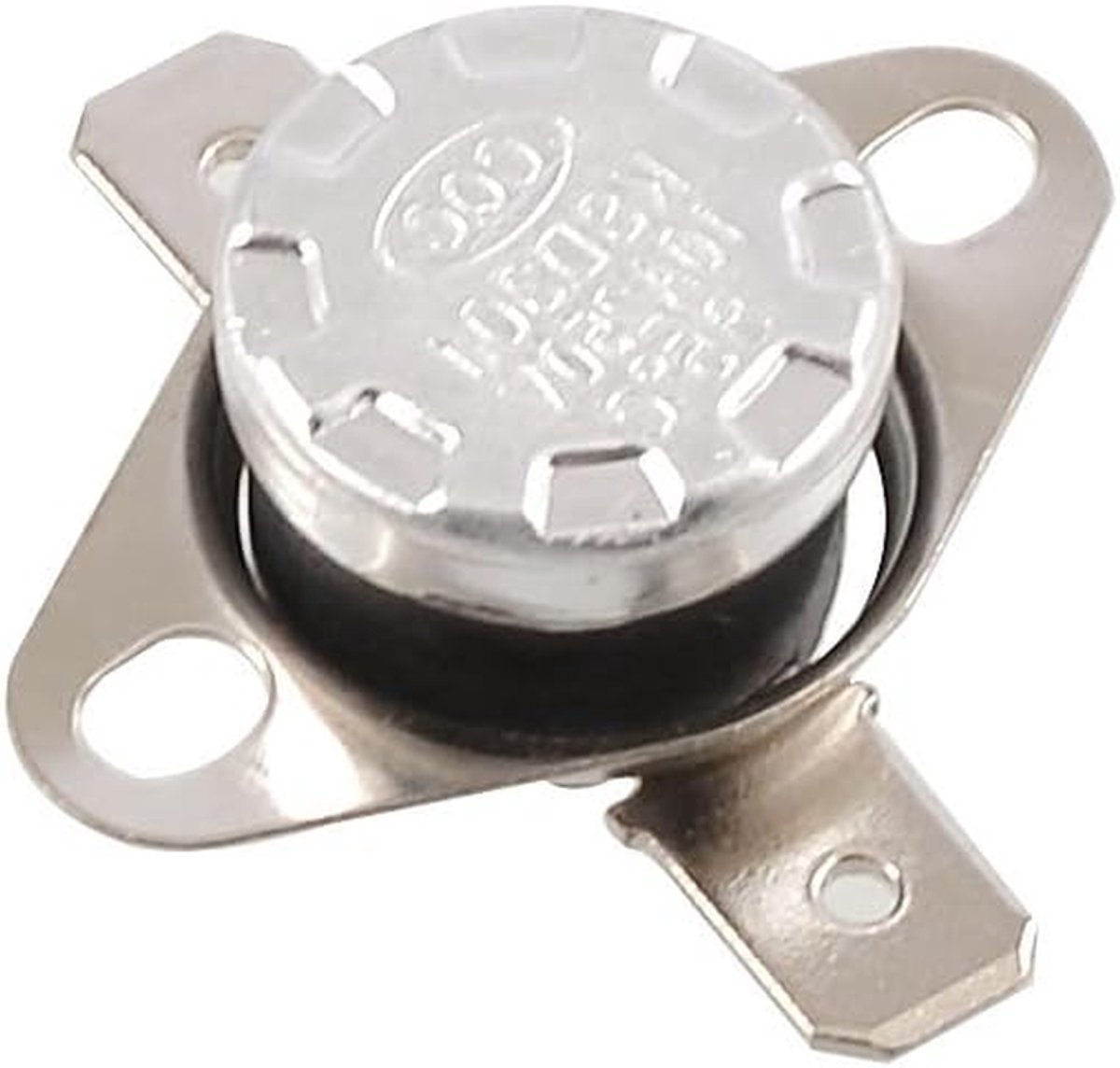 Temperatuurschakelaar - Thermostaat NC - Apparaten Beveiligen - Normaal Gesloten - 34 x 12 cm - Zwart Zilver