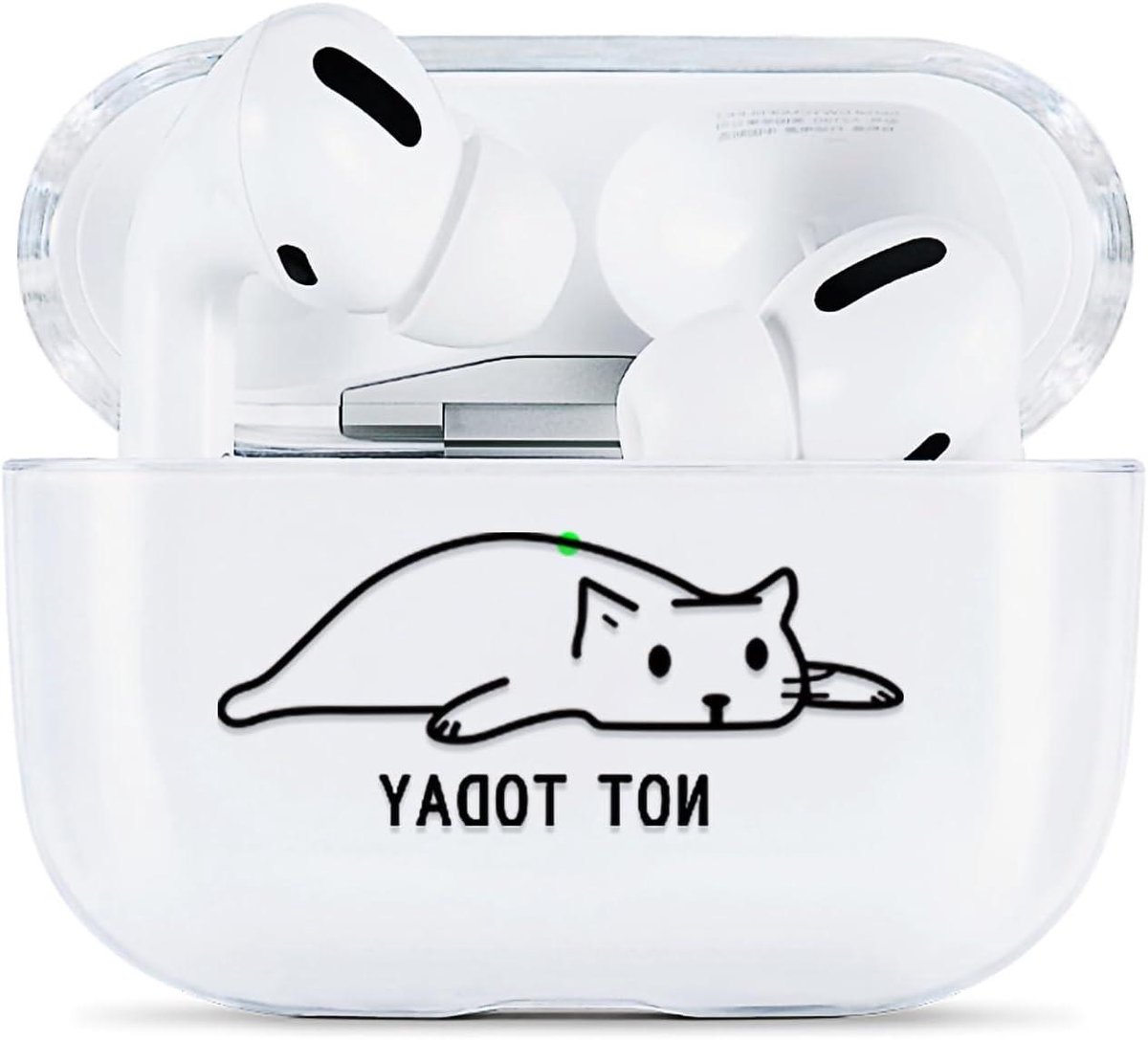 Airpods 4 Hoes - Beschermhoes Koptelefoon - Bescherming Dagelijks - Schokbestendig TPU - 18 x 10 x 1.6 cm - Transparant