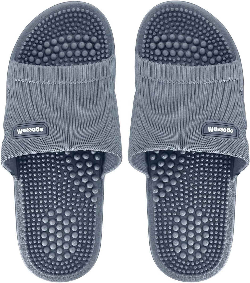 Massage Slippers - Acupressuur Sandalen - Voetverzorging - Ergonomisch Ontwerp - 25.5 x 13 x 5 cm - Blauw