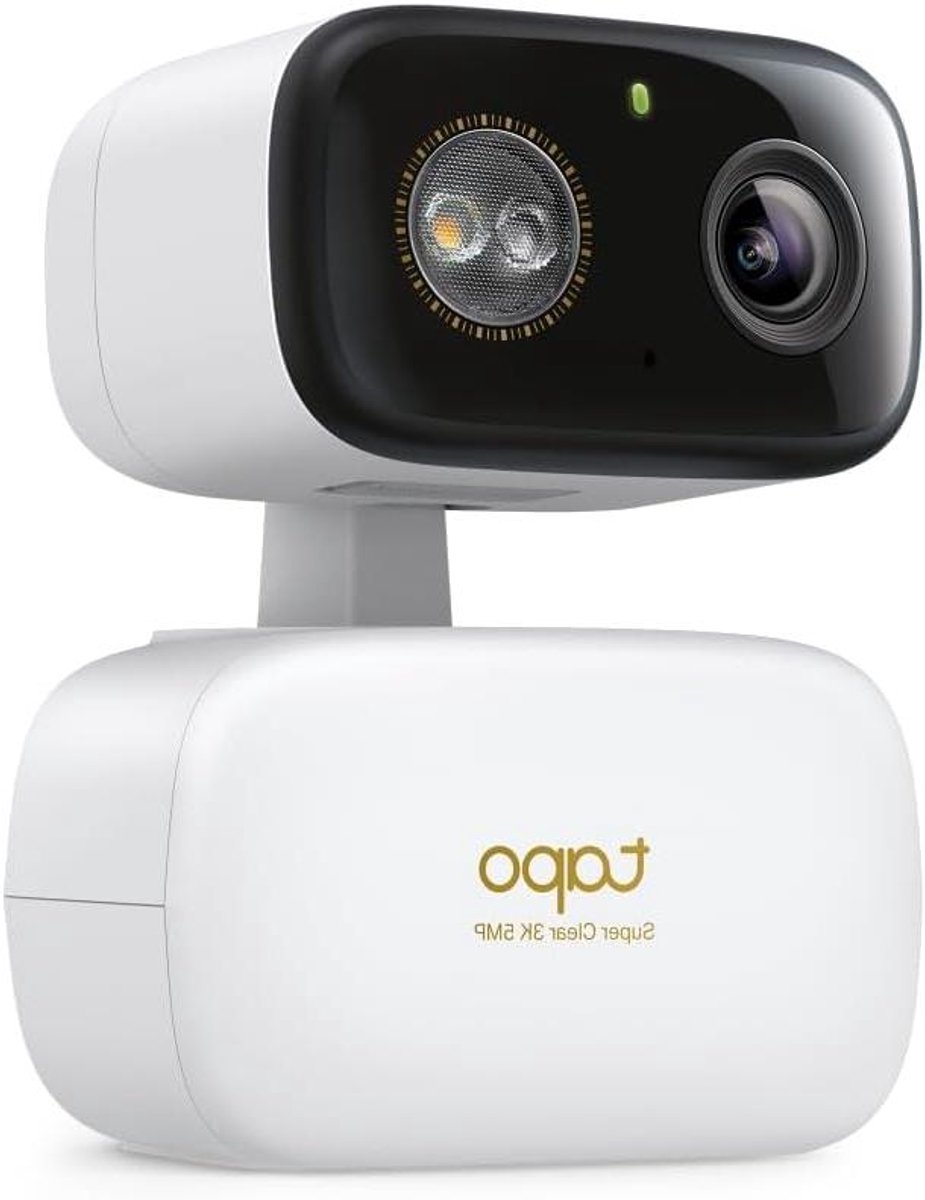 Beveiligingscamera - IP Camera Panoramische Camera - Huis Beveiligen - 3K Resolutie - 10.5 x 7.8 x 7 cm - Wit