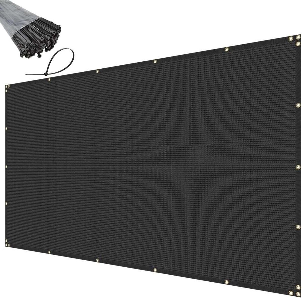 Privacy Scherm - Windscherm Tuin - Privacy Creëren - UV-Gestabiliseerd HDPE - 6 x 15 voet - Zwart
