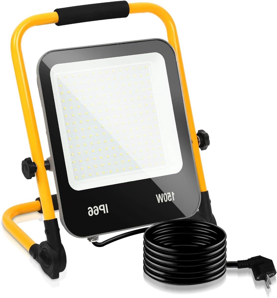 Krachtige LED Bouwlamp 150W 13000 Lumen Koudwit Werkverlichting met 3m Kabel