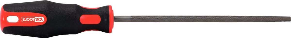 Ronde Vijl - Metaalvijl - Metaal Bewerken - Tweecomponenten Grip - 150 mm - Grijs