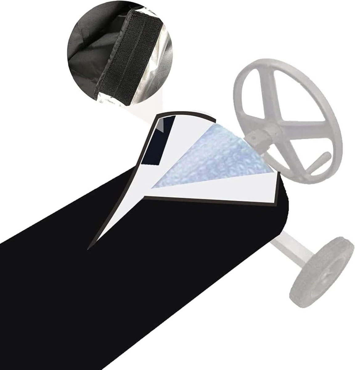 Afdekzeil Zwembad – Beschermhoes Rolhoes – Zwembad Onderhoud – Waterafstotend UV-bestendig – 96 cm breed – Blauw Afdekzeil Zwembad – Beschermhoes Rolhoes – Zwembad Onderhoud – Waterafstotend UV-bestendig – 96 cm breed – Blauw