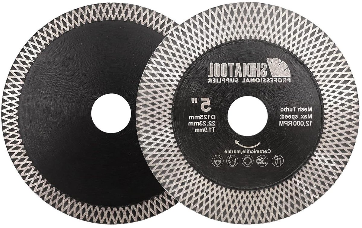 Diamant Zaagblad - Snijschijf Wiel - Tegels Snijden - X Mesh Turbo Velg - 125mm - Zilver