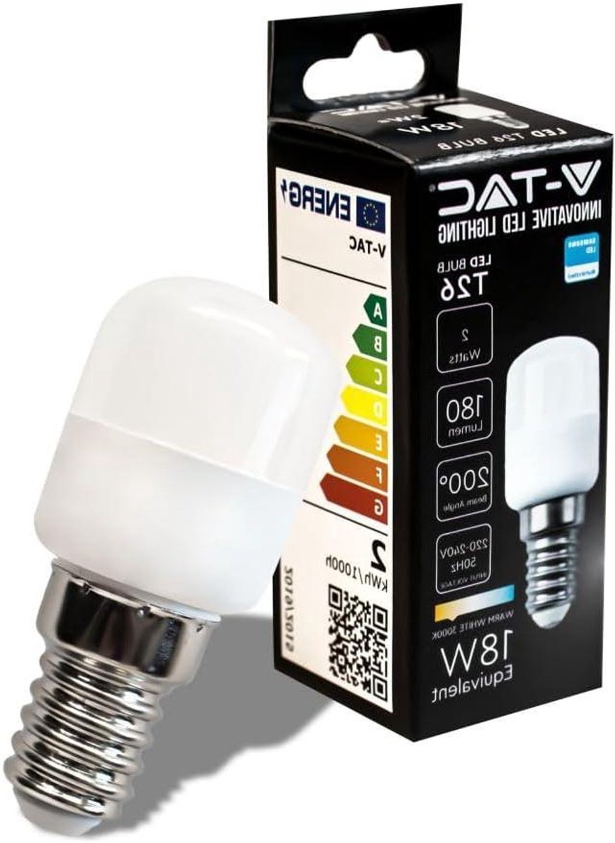 LED Lamp E14 - Koelkastlampje Kleine Lamp - Verlichting - Energiezuinig - 2W 180 Lumen - Warmwit