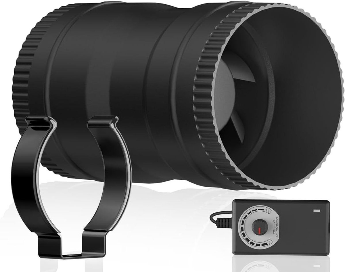 Verstelbare Inline Ventilator Buisventilator 75 mm voor Serre en Kassen