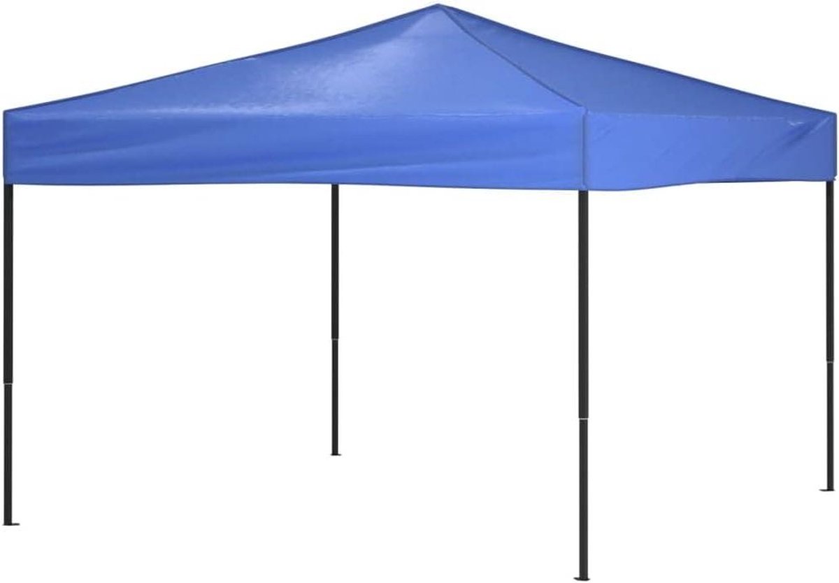 Klap Tent - Feesttent Paviljoen - Buitenfeesten Organiseren - UV- en Waterafstotend - 3x3 Meter - Blauw