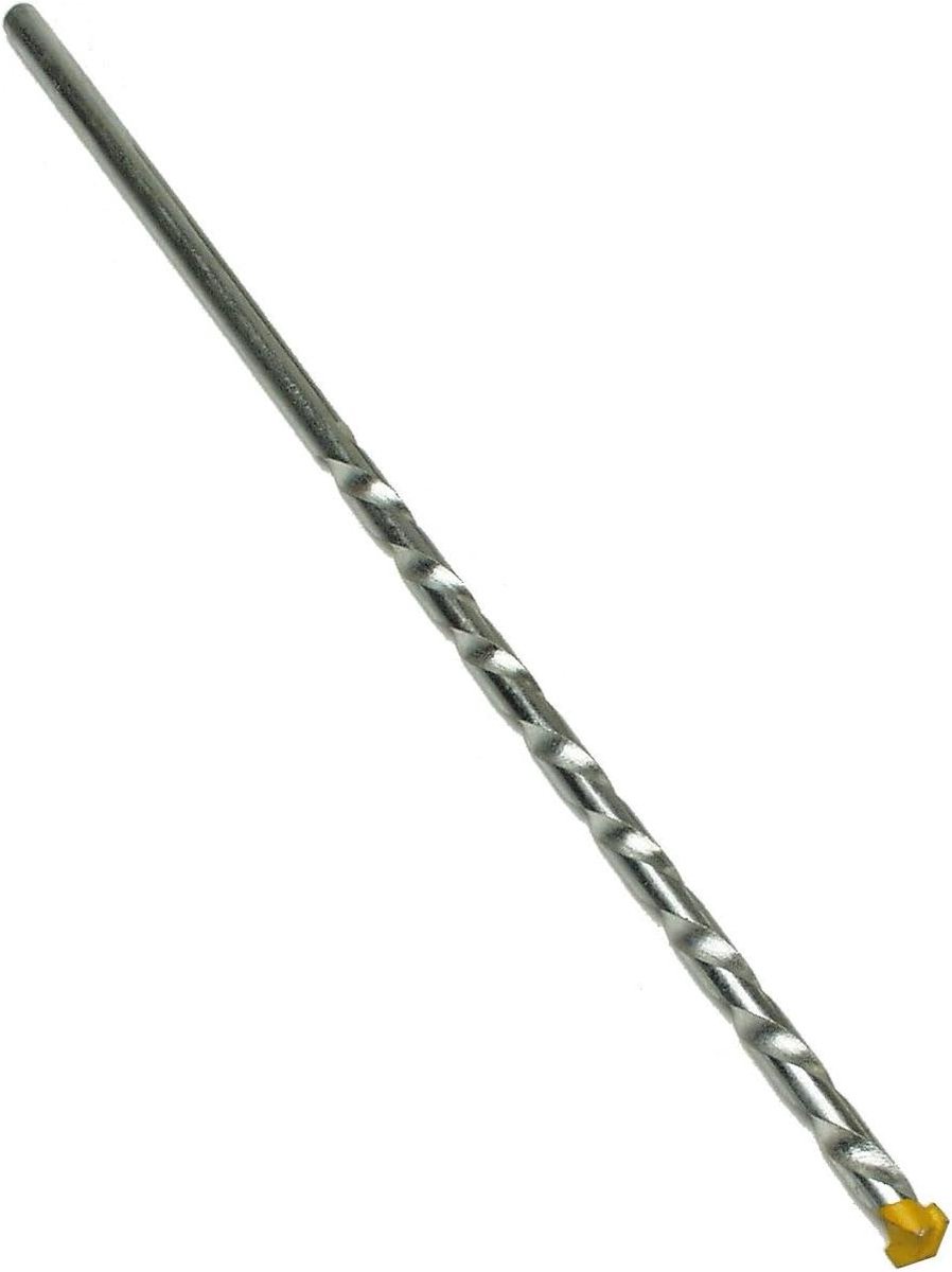 Steenboor - Boorhamerbit Ronde Schacht - Muren Doorboren - Geoliede Hardmetalen Punt - 400 x 13 mm - Zilverkleurig