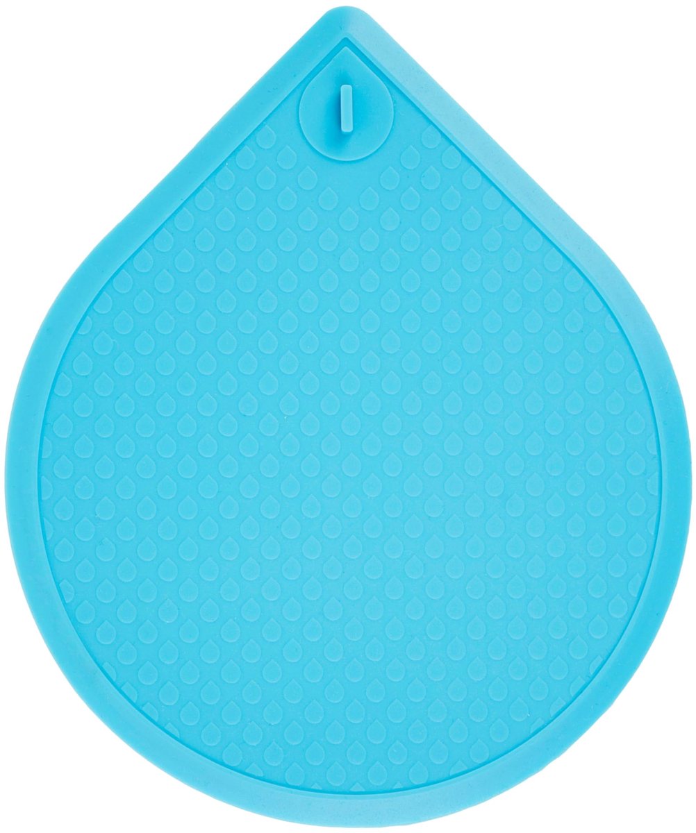 Stop voor afvoer Ø 130 mm - siliconen blauw - universeel toepasbaar - houdt water vast in bad of wastafel - ShopVlot
