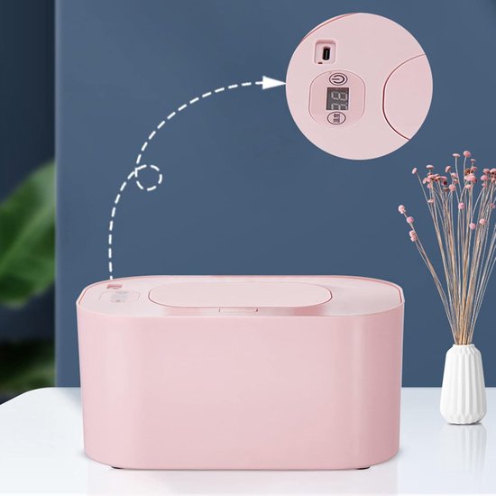 USB Aangedreven Luiendoekjes Warmer met 3 Warmtestanden, Grote Capaciteit — afbeelding 4