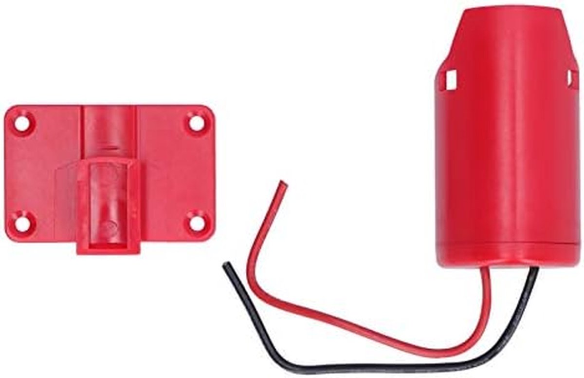 Batterij Adapter - Accu Connector - DIY Projecten - Stabiele Structuur - Klein Formaat - Zwart
