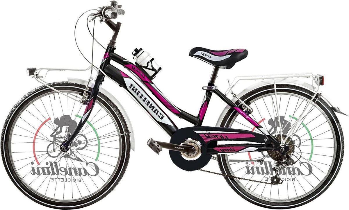 Meisjesfiets MTB - Kinderfiets Mountainbike - Buitenspelen - Aluminium wielen - 24 inch - Zwart