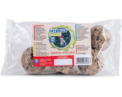 CJ Wildlife Kids - Vetbollen 6x80g - Tuinvogelvoer - Met zaden & noten