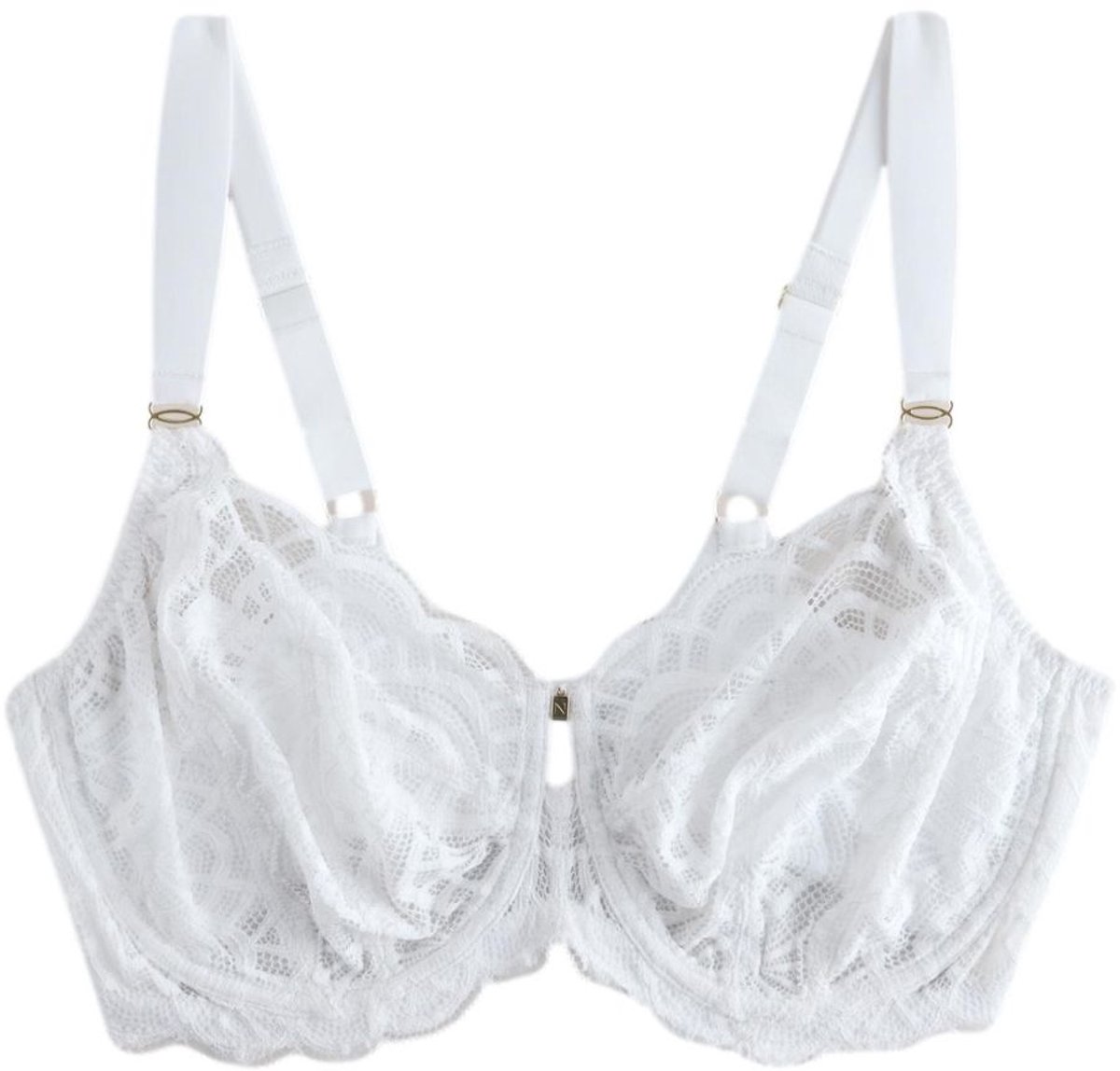 Next Dames - Kanten Ultimate Support F-K beha met gewatteerde bandjes en zij-ondersteuning zonder vulling - Wit White