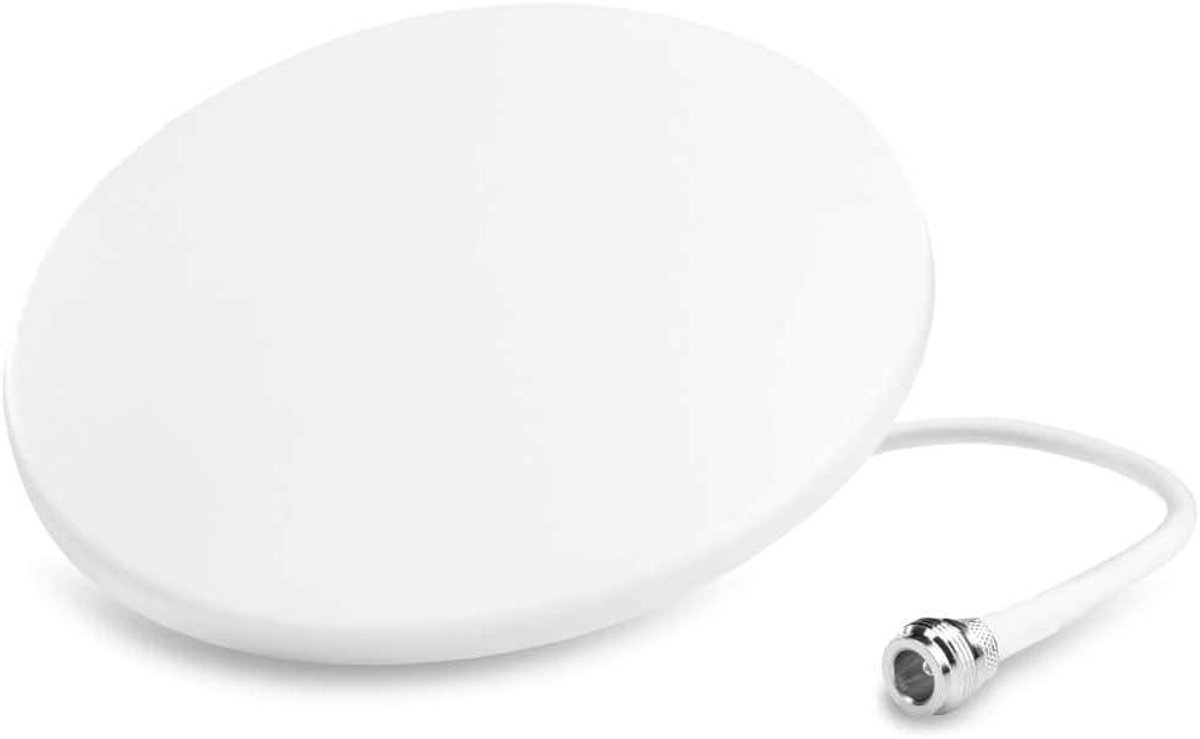 Slanke Plafondantenne - Omnidirectionele Antenne - Signaal Verbeteren - 360 Graden Bereik - 16 x 16 x 1 cm - Wit