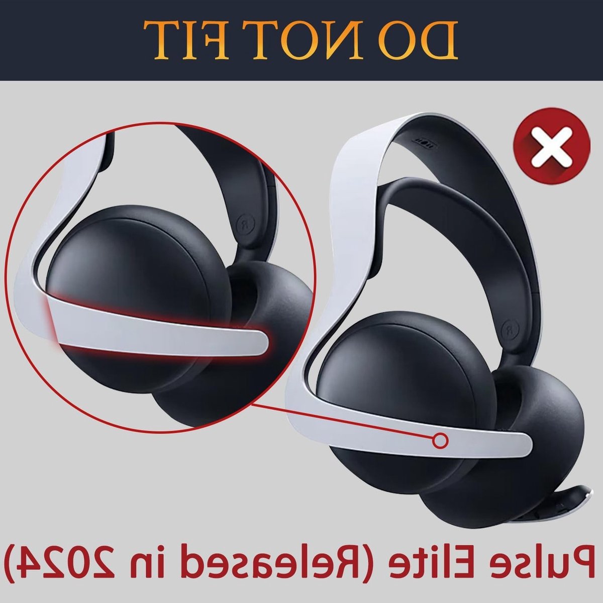 Vervangende Hoofdband Kussen Kit voor Sony PlayStation 5 Pulse PS5 Draadloze Oordopjes, Hoofdtelefoon Hoofdband Onderdeel, Eenvoudige DIY Installatie en Reparatie Accessoire