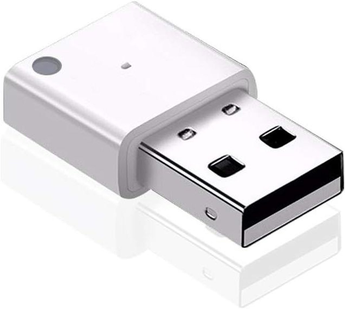 Bluetooth Muziek Ontvanger - Audio Adapter - Draadloos Muziek Streamen - Bluetooth 5.0 Technologie - 32.5mm - Zilver