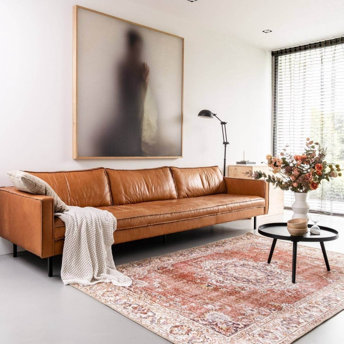 Vintage vloerkleed Zehra Oranje Interieur05 - 230 x 330 cm - (XL)