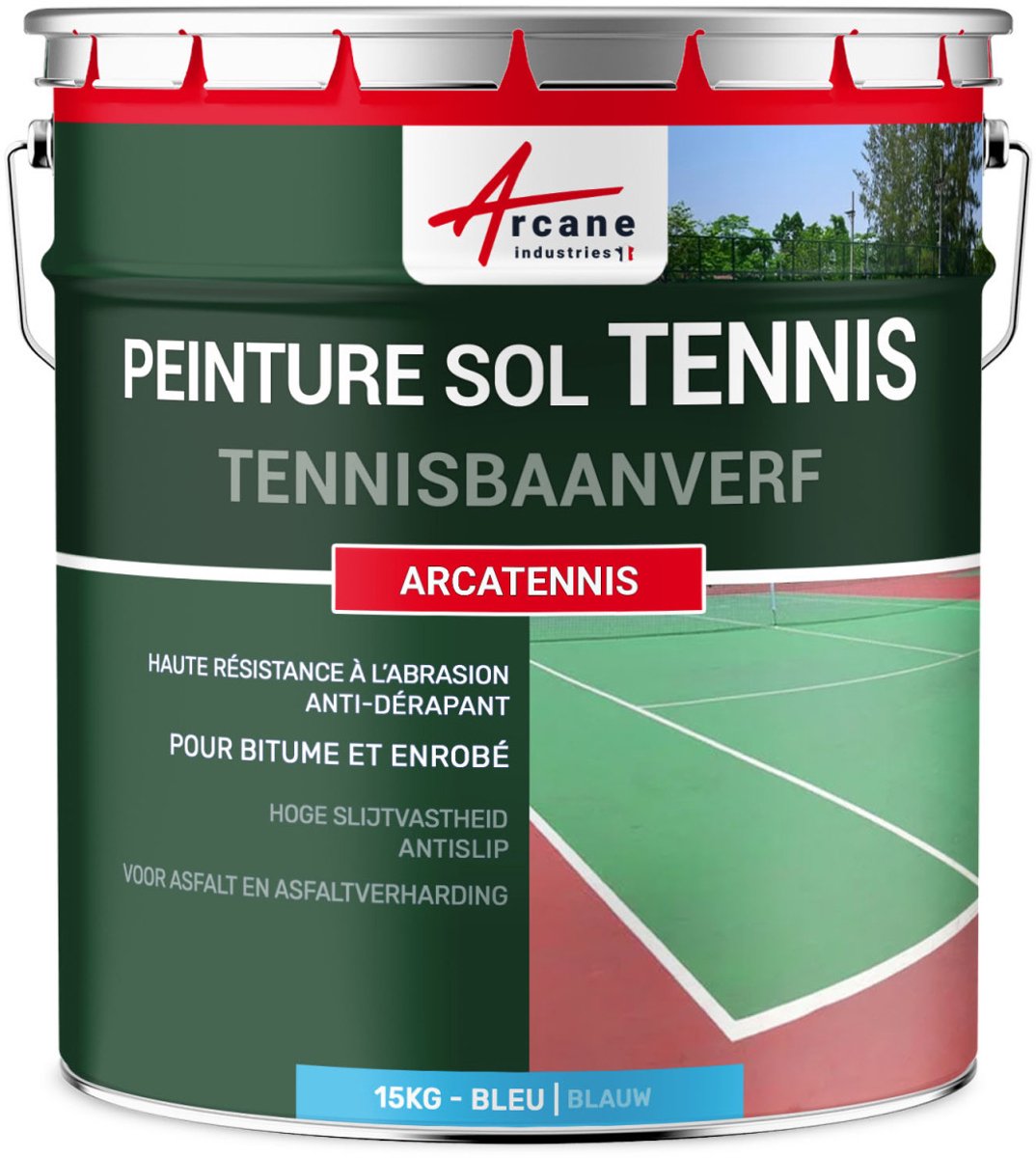 Antislip verf voor tennisbaan - ARCATENNIS