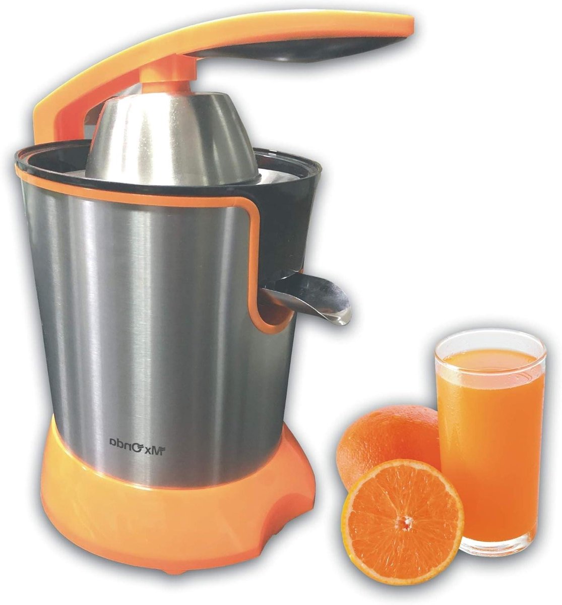 Elektrische Sapcentrifuge - Sinaasappelpers Citruspers - Verse Sapjes Maken - Met Drukhendel - 160 Watt - Oranje