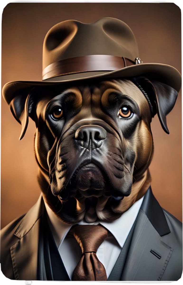 Fleecedeken Dhr Cane corso, FD2023913, 96x146cm, Polyester Sherpa