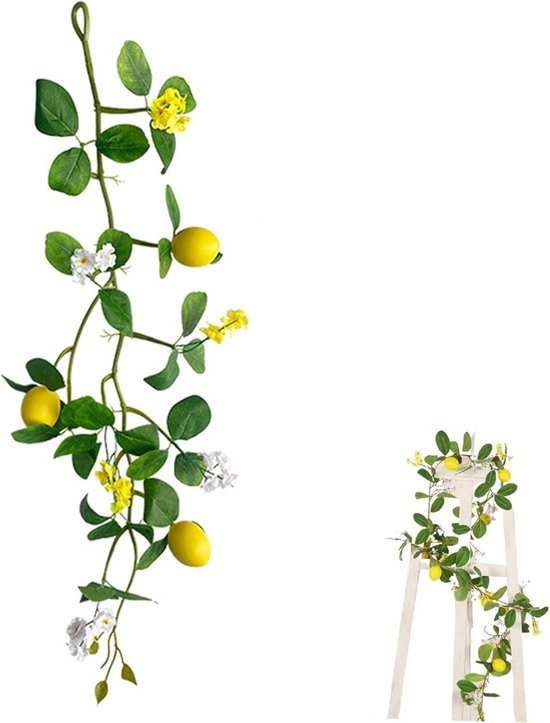 Levensachtige Kunstmatige Citroenen en Takken voor Keuken, Feesten en Decoratie, Perfect voor Displays en Hangplanten