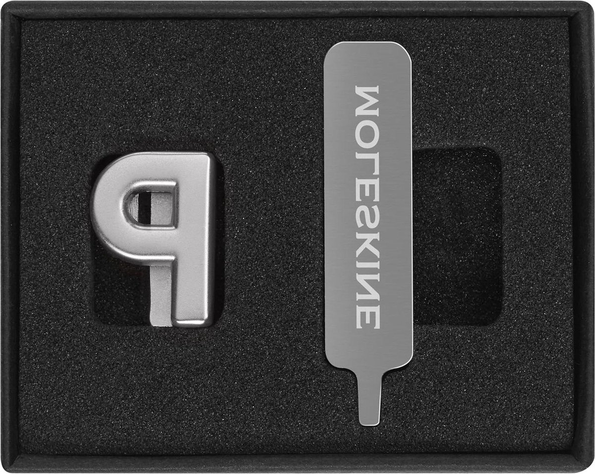 Pen voor Notebook - Letter P Pin - Notebook Personaliseren - Met Metalen Schroef - One Size - Zilver