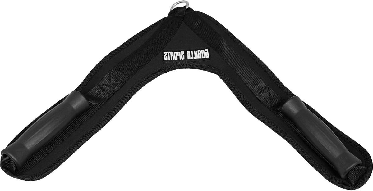 Buikspier Trainingsriem - Abs Strap Kabel Riem - Buikspieren Trainen - Antislip Handgrepen - 40 cm - Zwart