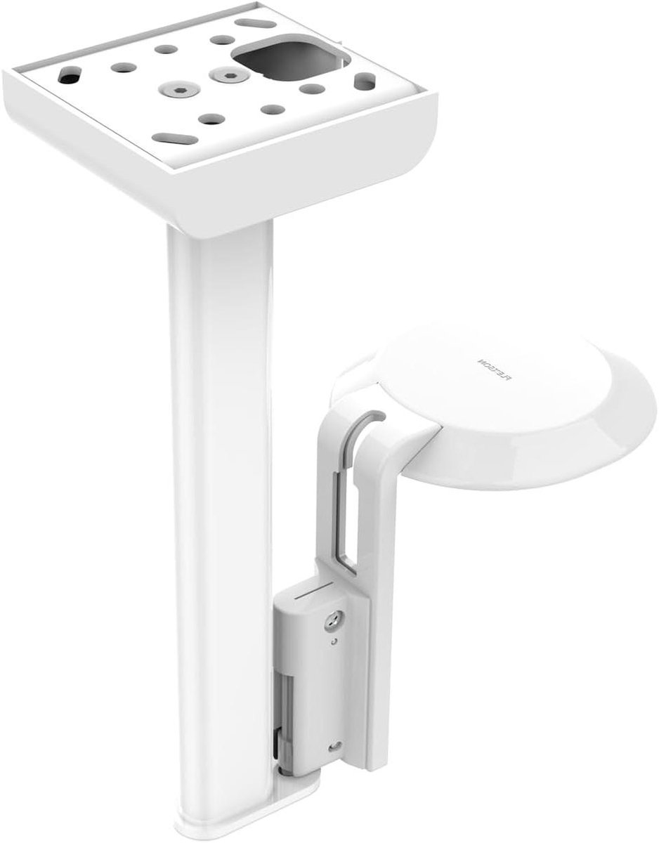 Plafondsteun Luidspreker - Muurbeugel Speaker - Geluid Optimaliseren - Uniek Kantelmechanisme - 30cm Onder Plafond - Wit