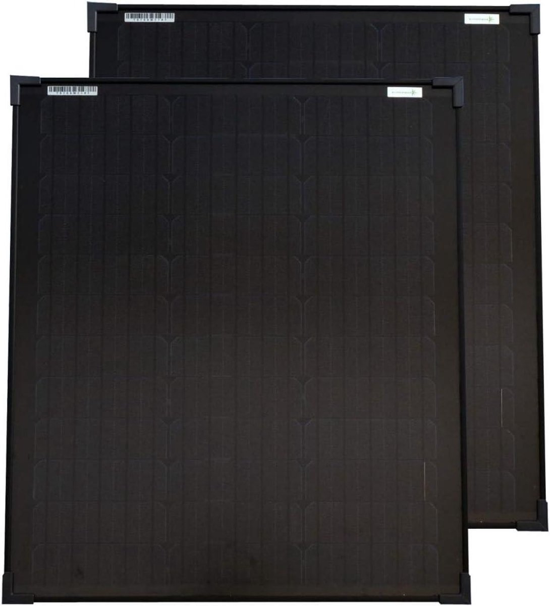 Zonnepanelen Set - Zonnecellen Set - Energie Opwekken - Monokristallijn Paneel - 63x54.5x3.5 cm - Zwart