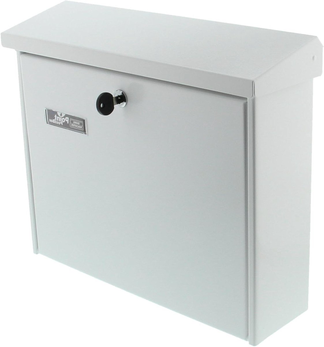 Brievenbus - Postbus Muurbus - Post Ontvangen - Kanteldak Staal - 320 x 377 x 115 mm - Wit