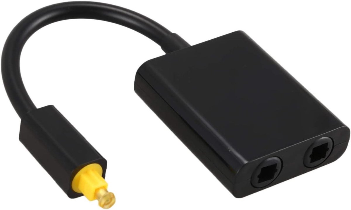 Digitale Optische Audio Splitter - SPDIF Toslink Hub - Audio Delen - 1 Ingang 2 Uitgangen