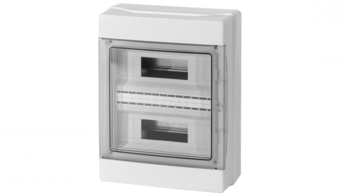 Onderverdeling Zekeringkast - Verdeler Vochtige Ruimtes - Elektrische Installatie - IP65 Opbouw - 24 Automaten - Grijs