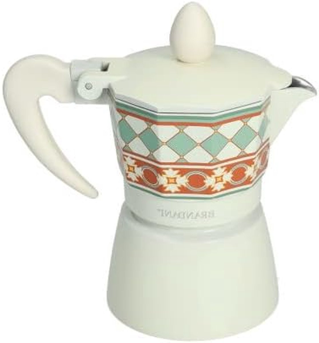Espresso Percolator - Mokkapot Koffiezetter - Koffie Zetten - Diamant Patroon - 50 ml - Aluminium