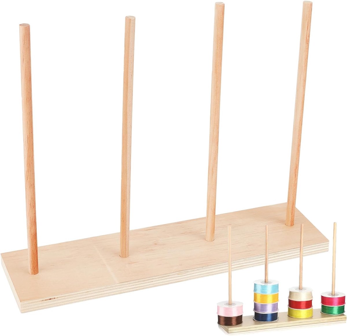 Plakbandhouder, organizer, houder voor spoel, van hout, spoelhouder voor het opbergen van lint, maker