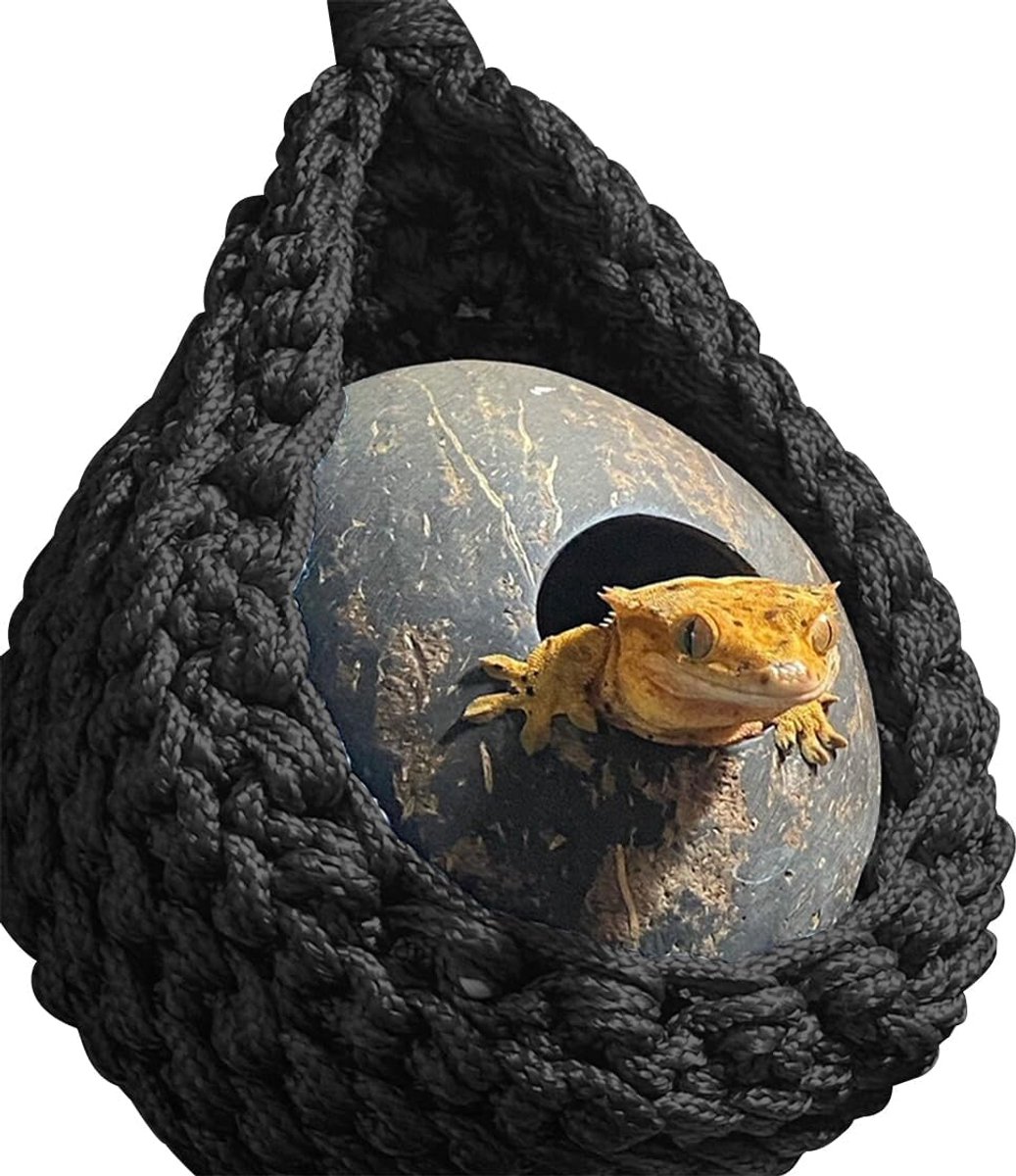 Dragon Hangmat, reptielen, tankaccessoires, hagedis, ligstoel, hangende terrariumhangmat voor reptielen, kameleons, gekko's, slangen, leguanen (geen kokosnootschil)