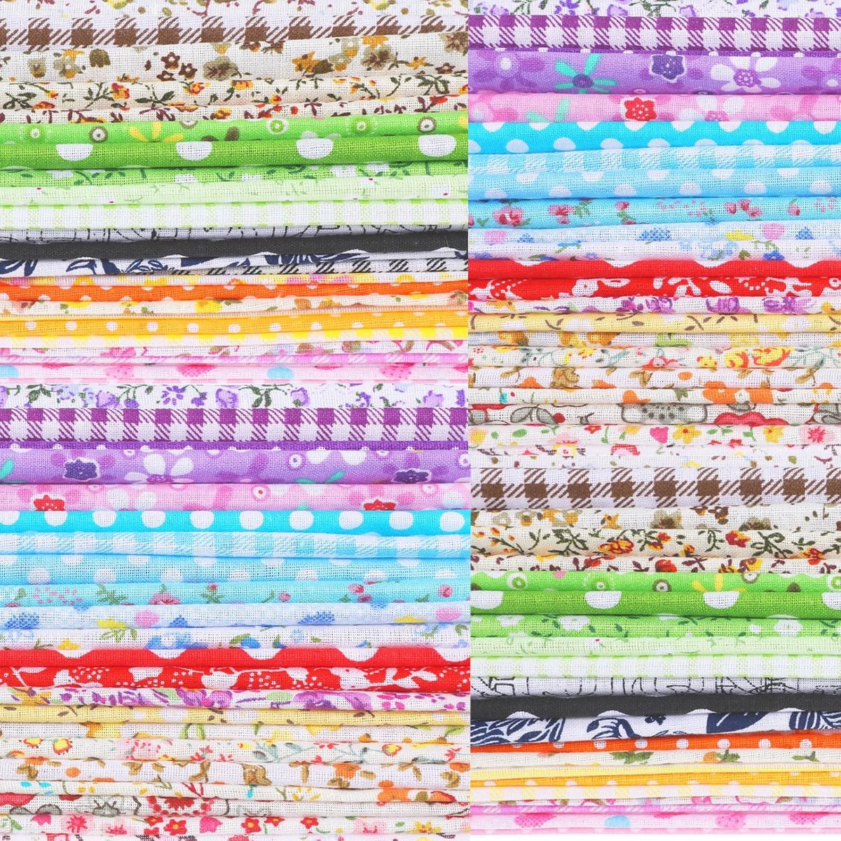 Stoffen om te naaien katoen, 20x20cm katoenen stof patchwork, patchwork stoffen pakket, stoffen vierkanten & quiltstoffen, patchworkstof, voor craft naaien kleding gordijnen beddengoed