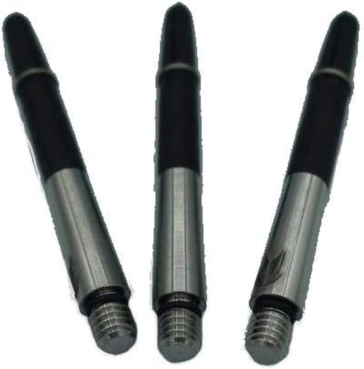 Dart Shafts - Dartpijlen Accessoires - Dart Gooien - Carbon Titanium Materiaal - Maat M - Zwart