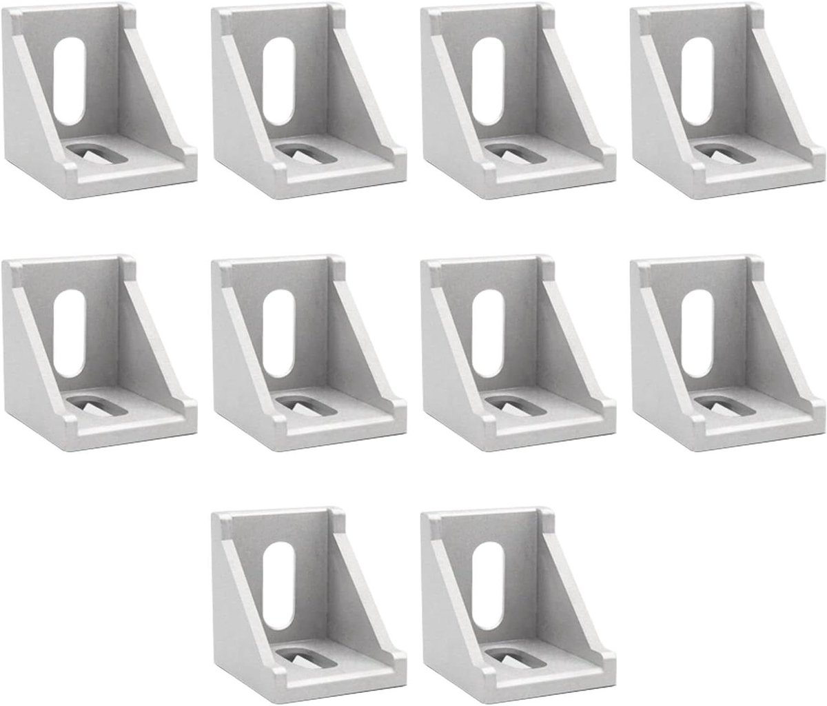 Hoek Bevestiging - Hoekverbinder Aluminium - Profiel Verbinding - Gepolijst Materiaal - 40x40 10 Stuks - Aluminium
