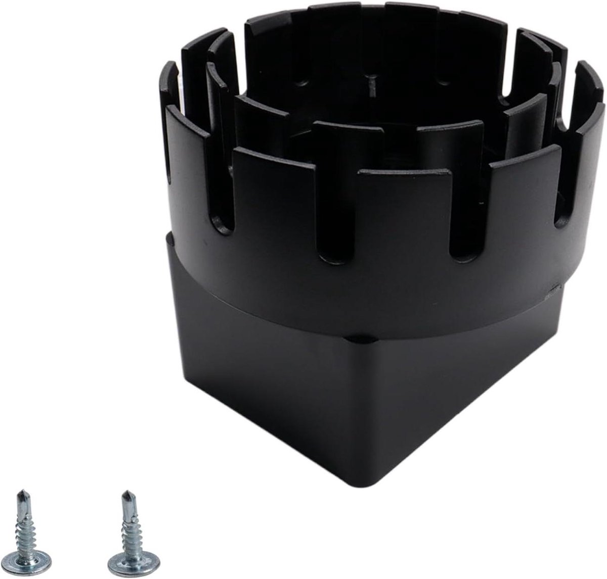 Goot-downspout adapter - Afvoerhulpstuk - Waterafvoer Regelen - Universele Pasvorm - 3x4 inch naar 3-4 inch - Zwart