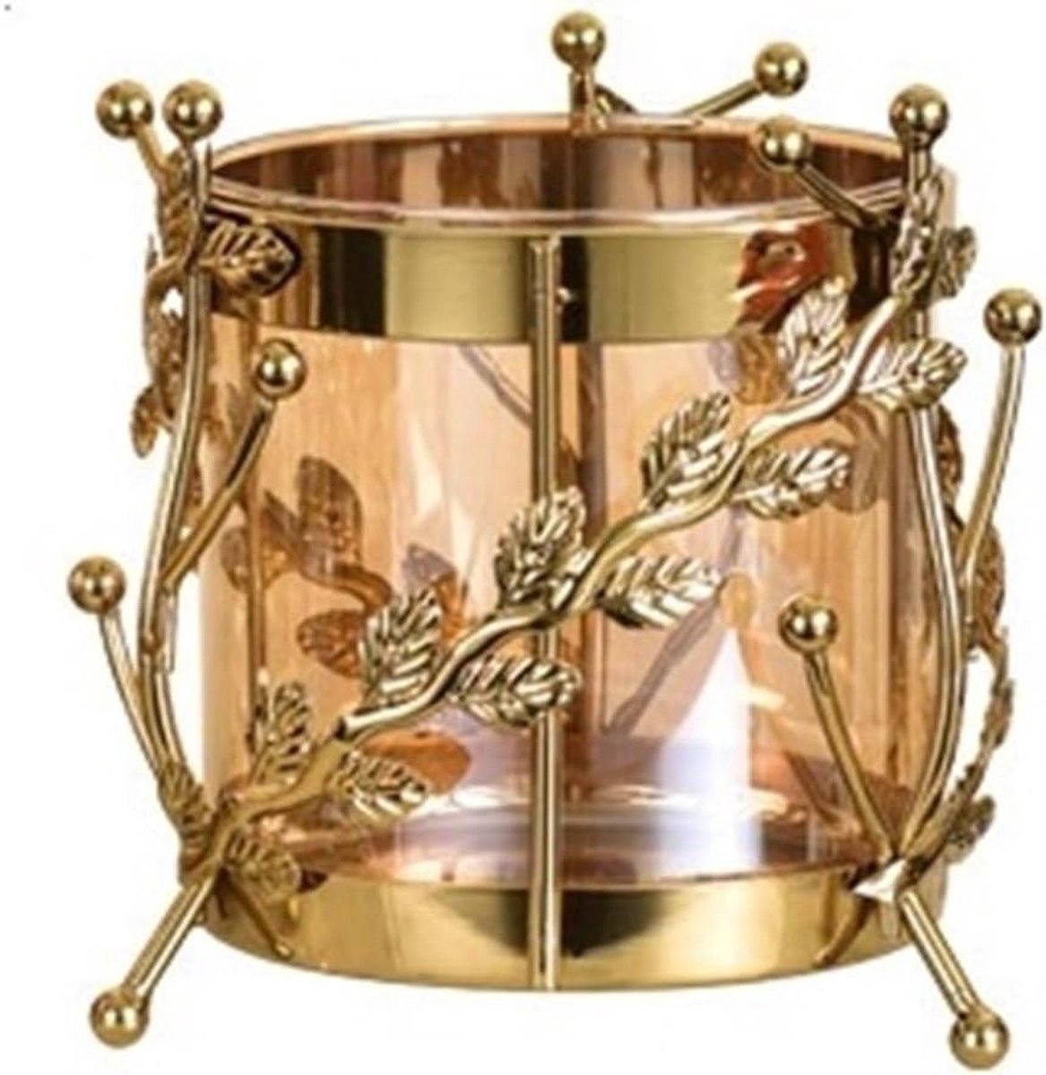 Vazen Home Decor Moderne metalen vaas tafeldecoratie droog bloemstuk wijnkast decoratie woondecoratie glazen vaas Boerderij Vaas (Size : S)
